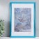 Photo frame plastic "Rainbow" 21x30 cm, aquamarine metallic