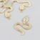 Decor for creativity metal, rhinestones "cobra" gold 0.4x2.7x3.6 cm