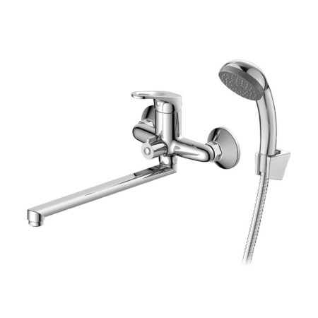 Decoroom DR21043 bath mixer, single -leaf, pour 272 mm, watering can, chrome