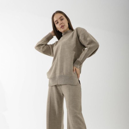 Knitted suit SL, 42-44, coffee