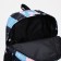 School backpack from textiles on lightning, 3 pockets, pink/blue color
