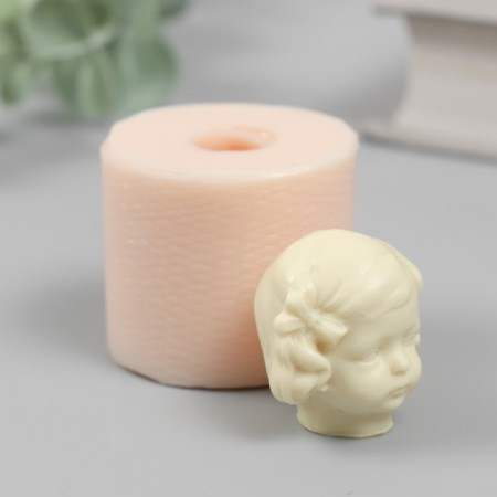 Mold Silicon "Baby Head" No. 16 3.5x2.7x3 cm-1