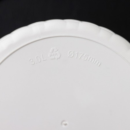 Pot for flowers with the Podon "Rotang", 3 l, white color-3