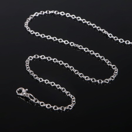 Carabin chain l = 50 cm (set 5 pcs.) 7 × 5 × 1 mm, cm-1935, silver color