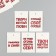 Cardboard "Inspiration" set 10 pcs (5 types) 4x6 cm