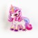Hair hair clip luminous "unicorn", 4 x 3 cm