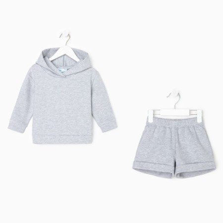 Kid for children (sweatshirt, shorts) KAFTAN "BASIC Line", height 110-116, color gray color-5