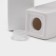 Porcelain set for spices on the bamboo stand Bellatenero “Package”, 3 objects: Solonka, List, stand, white color