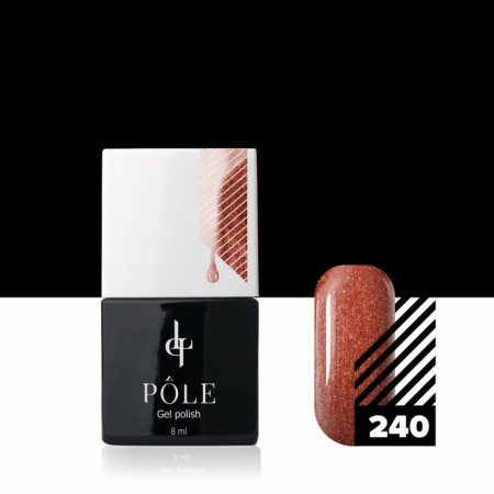 Color gel polish Pole, No. 240 fireworks, 8 ml