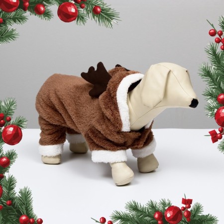 New Year's costume "Deer", XXL (DS 40, OG 52 cm), brown