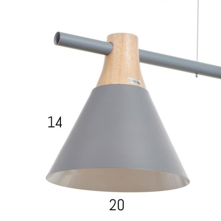 Chandelier 1066/3gr E27 60W gray 90x20x90 cm Bayerlux-4