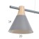 Chandelier 1066/3gr E27 60W gray 90x20x90 cm Bayerlux