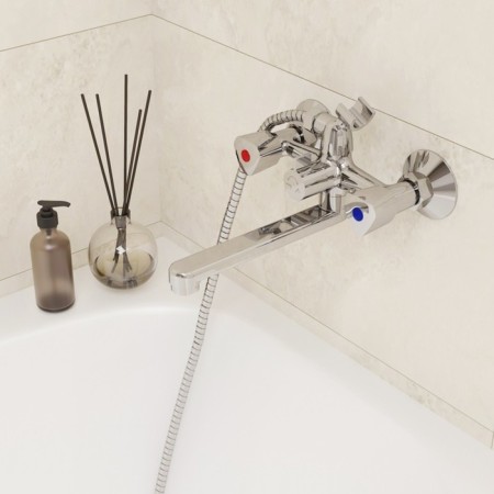 MILARDO TRISB02M02 bathtub mixer, two -talent, spout 173 mm, chrome 504941-1