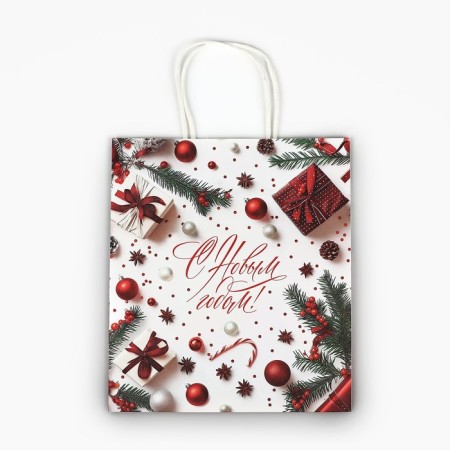 Package New Year's Craft “Happy New Year”, 22 x 12 x 25 cm, New Year-3
