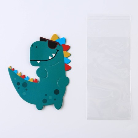 Package for sweets, confectionery packaging, Dinosaurus, 11 x 6 cm-1