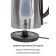 Electric kettle JVC JK-KE1716, Metal, 2200 watts, 1.7 l, silver