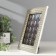 Photo frame Polystone 10x15 cm "Snake leather" silver 18.7x13.7 cm