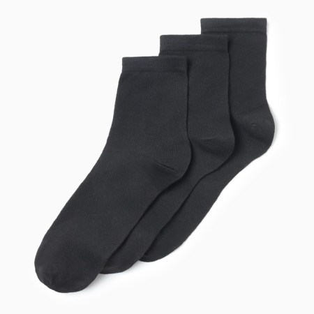 A set of male socks (3 pairs), black color, rr 27-1
