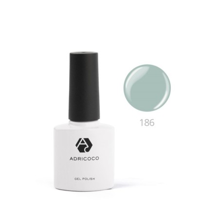 Color gel polish Adricoco, No. 186 delicate pistachio, 8 ml