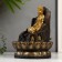 The desktop fountain from the network, the backlight "Golden Buddha on the throne from the cliff" 28x20.5x20.5 cm