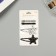 Invisibility for hair "Beatrice" (set 10 pcs) star, 5 and 5.5 cm, black silver