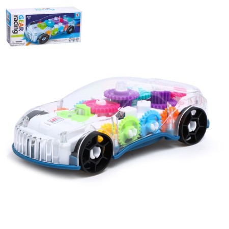 The “gears” machine, light and sound, works from batteries