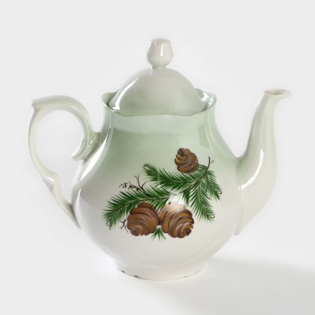 Porcelain kettle "Cedar branch", 1000 ml-3