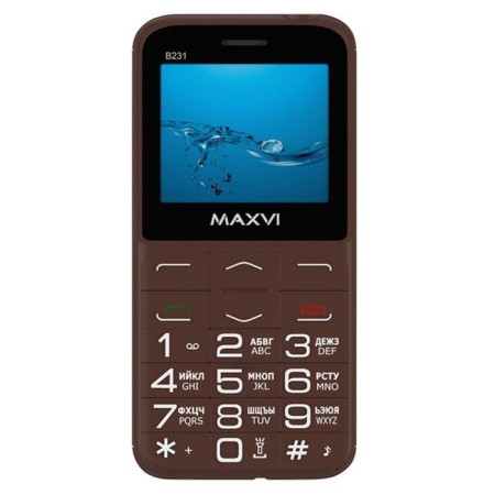 Cell phone Maxvi B231 Brown