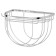 Red-cutting shelf with hook and holder of washcloths 26 cm, chrome