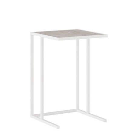 Table Mini, 400x400x650, White Muar/Metropolitan Gray-3