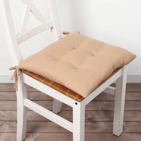 Sidushka Ethel "ECO", Beige color, 42x42 cm, 70% HL, 30% flax, 190 g/m2-3