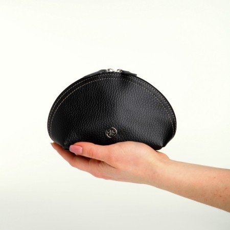 Cosmetic bag with lightning Textura, black color-6