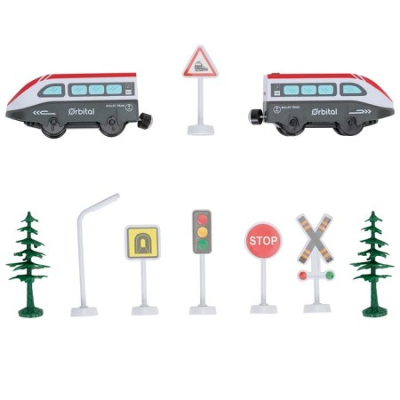 Railway for children "My City", 41 item, on batteries-5