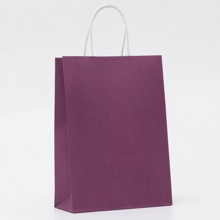 Craft package lilac, round handle, 18 x 8 x 25 cm, 120 g