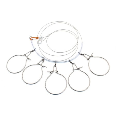 Kukan namazu cable metal 3.0 m, d = 2 mm, 5 round carbines, packaging PVC Czech cover
