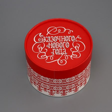 Round box "Fairytale New Year" 14*14*9.5cm-1