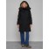 Coat insulated winter female, size 42, black color