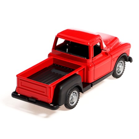 Retro pickup machine, metallic, inertia, doors, light and sound effects, 1:32, red red and sound effects open-2