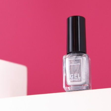 Nail polish with gel effect, jeanmishel, tone 146, silver, 6 ml