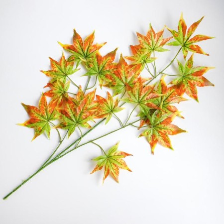 Decor "Leaves on the branch" Color green-yellow-orange-1