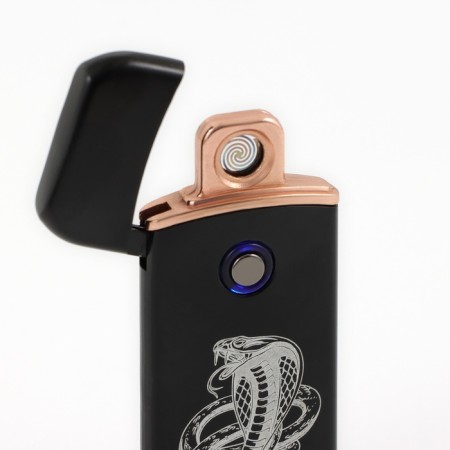 Electronic New Year's lighter "Cobra", for the New Year, Black, 7.2 x 3.2 cm-4