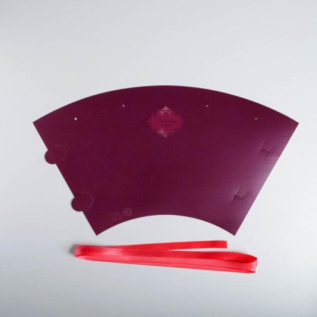 Package for flowers conical round folding on the ribbons “From the Clean Heart”, 15 x 23.3 x 7.5 cm-4