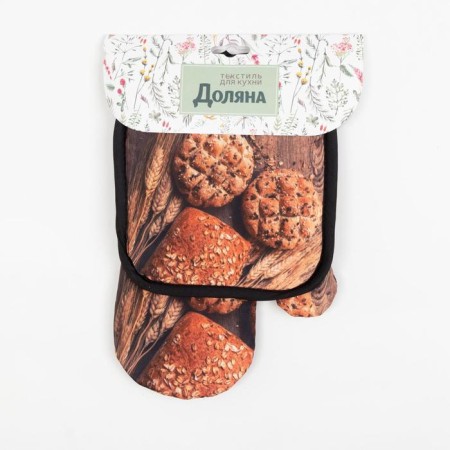 Kitchen set of the share "Baking" Squeezing 17*17 cm, mittens-seging 26*16 cm, 100% p/e-3