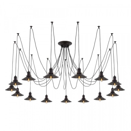 Suspended Citilux “Edison” CL451152, 15x75W, E27, Black Color Black-7