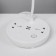 Table lamp "Universal" LED 5W 3000k 2 sockets 2xusb2.0 White 13x13x37cm Risalux
