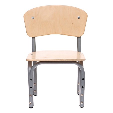 The stool is adjustable "kuzya", plywood (00-1), back-bubble-1