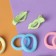 Hair set "Caramel" (10 elastic bands 3 cm, 2 clamps 3 cm) cordiality, green