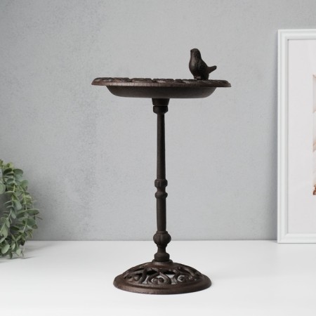 Souvenir of cast iron stand "Bird on openwork rack" 22x24x38 cm-1