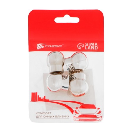 Cap on the valve, Torso, skull, chrome, set 4 pcs-1