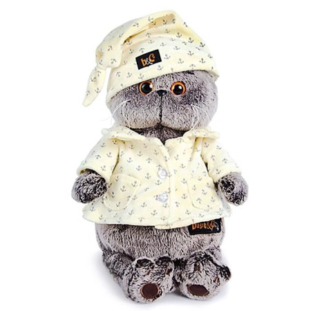 Soft toy "Basik in pajamas", 22 cm